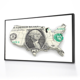 $100 Note Map of America.