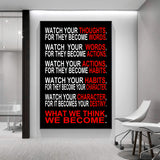 Thoughts Word Actions Habits