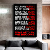 Thoughts Word Actions Habits