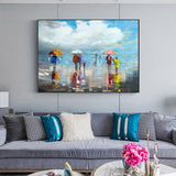 Abstract Umbrellas Bright